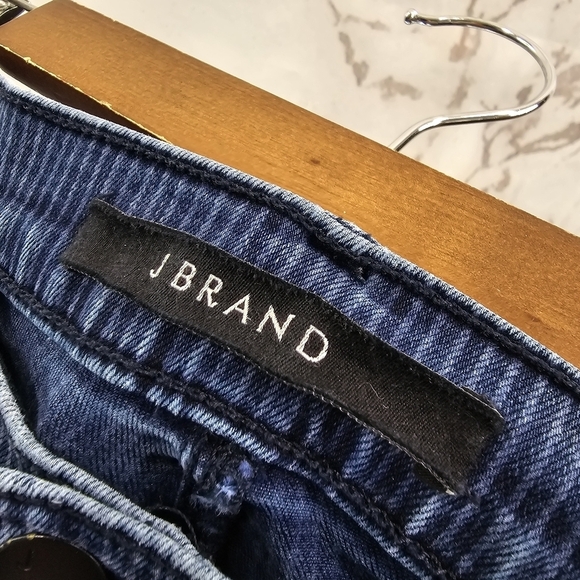 J Brand Jeans Womens 30 Skinny Striped Dark Wash Mid Rise Ruby Breaker - Picture 3 of 13